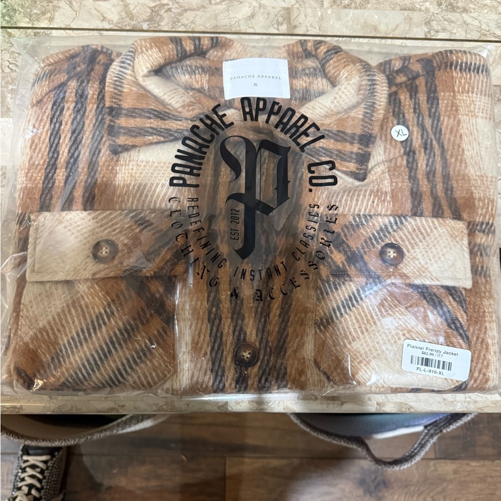 New-Panache Apparel Co-Flannel Jacket - Picture 4 of 6